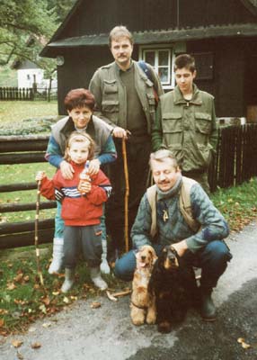 Fanta Ghiro and Clif Rosmery at a family trip