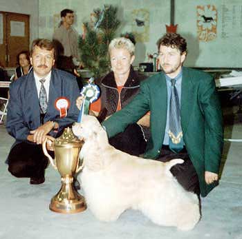 Judge at the Club Show Bulle 1997 (CH) – in the middle Barbara Müller, on the right Laurent Pichárd