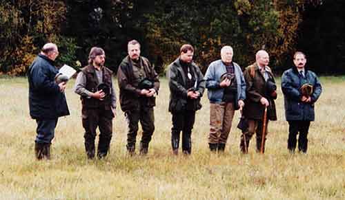 Judge at the International Retriever Trial Třeboň 2002